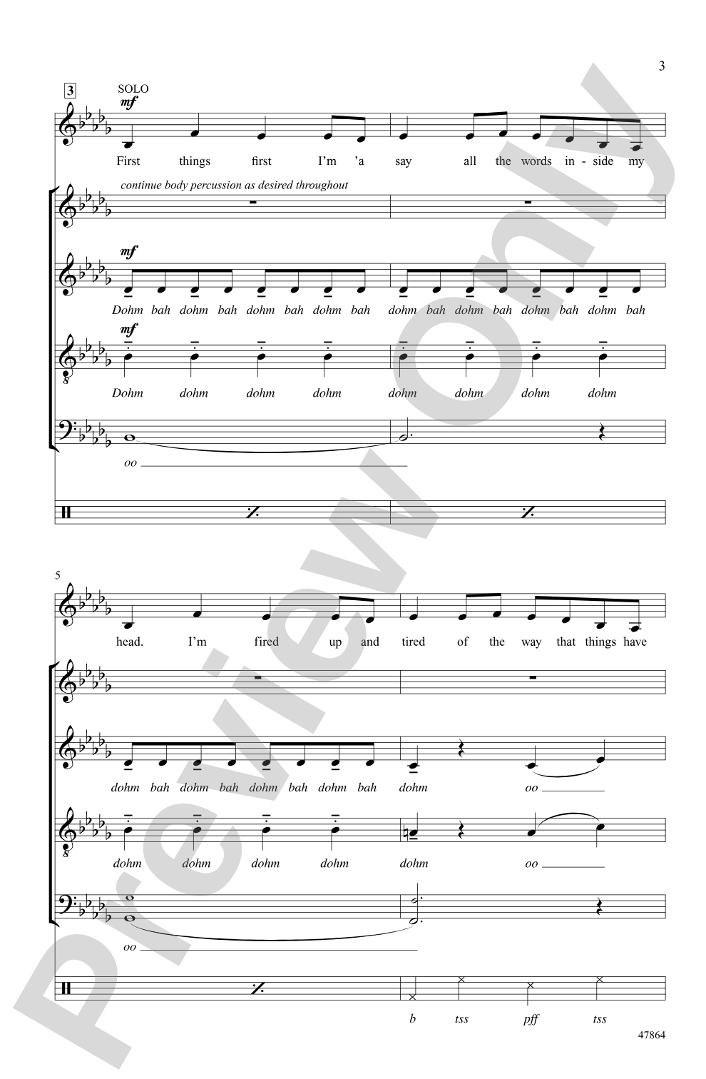 Believer: SATB, <i>a cappella</i> Choral Octavo