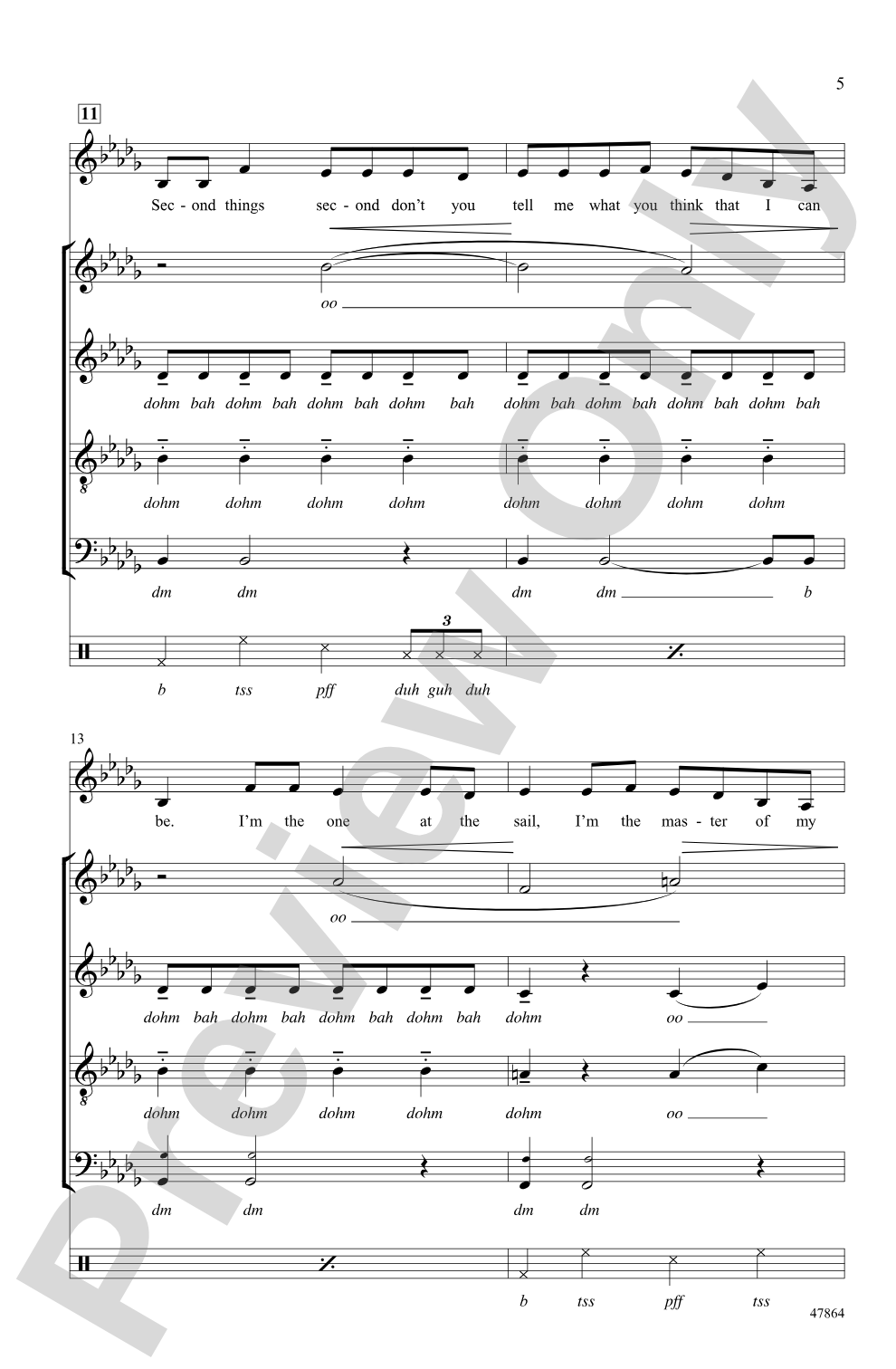 Believer: SATB, <i>a cappella</i> Choral Octavo