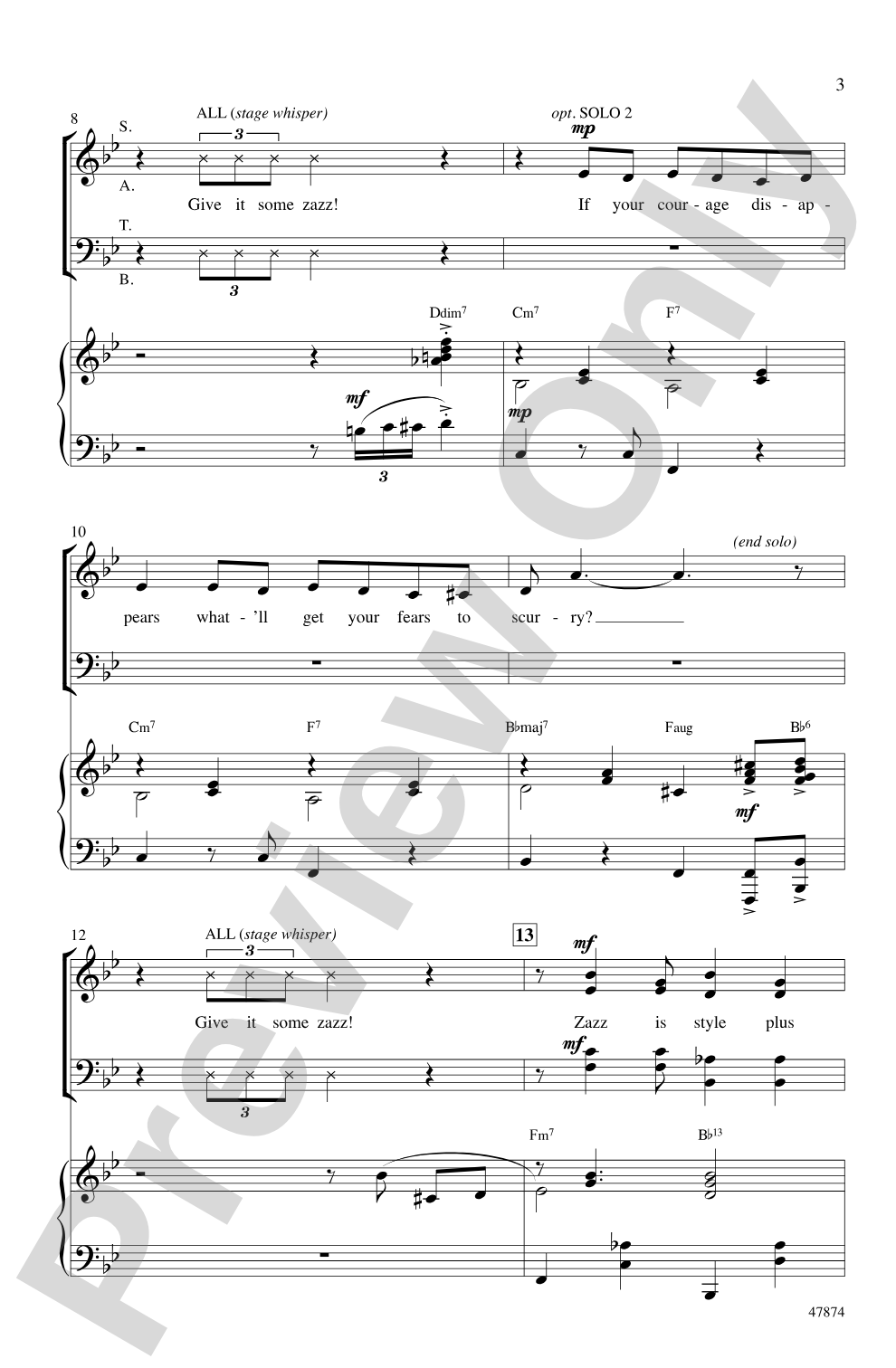 Zazz: SATB Choral Octavo