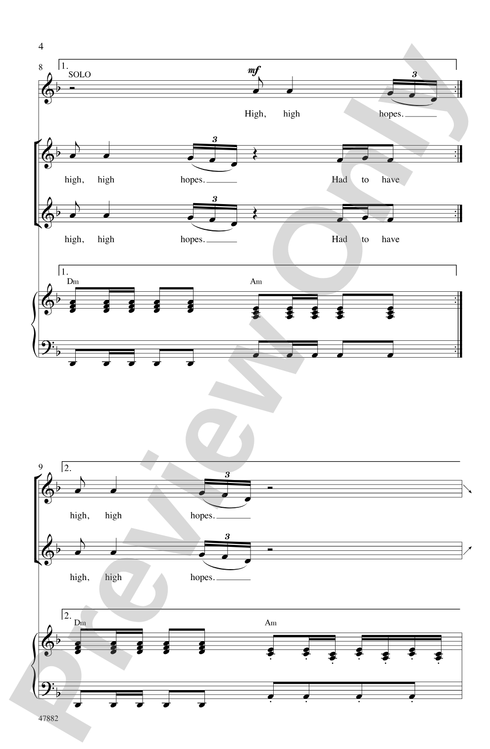 High Hopes: 2-Part Choral Octavo