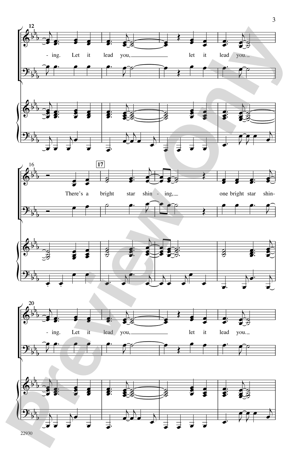 Bright Star Shining!: 3-Part Choral Octavo