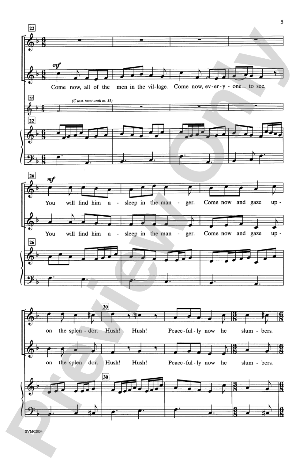 Bring a Torch, Jeannette, Isabella: 2-Part Choral Octavo