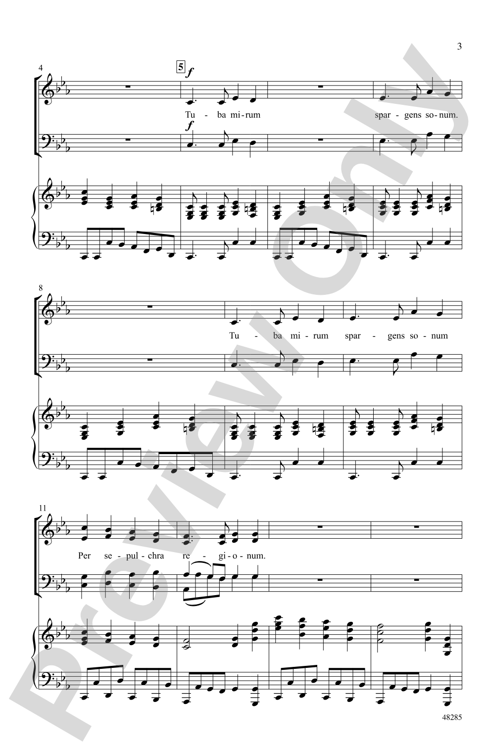 Tuba Mirum: SATB Choral Octavo
