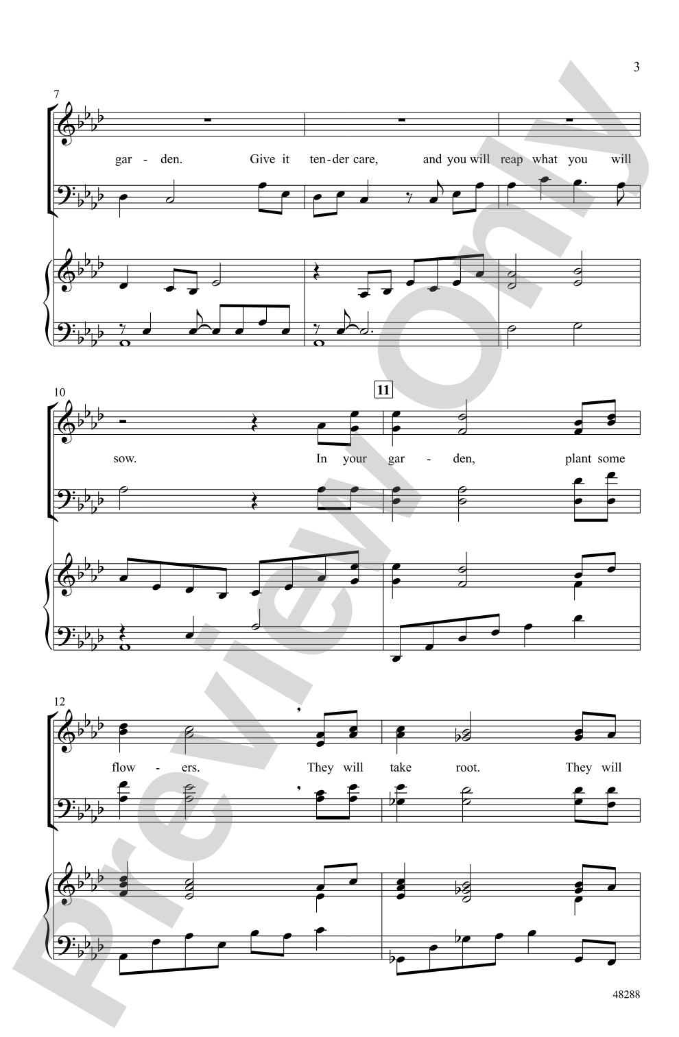 Grow Your Garden: SATB Choral Octavo