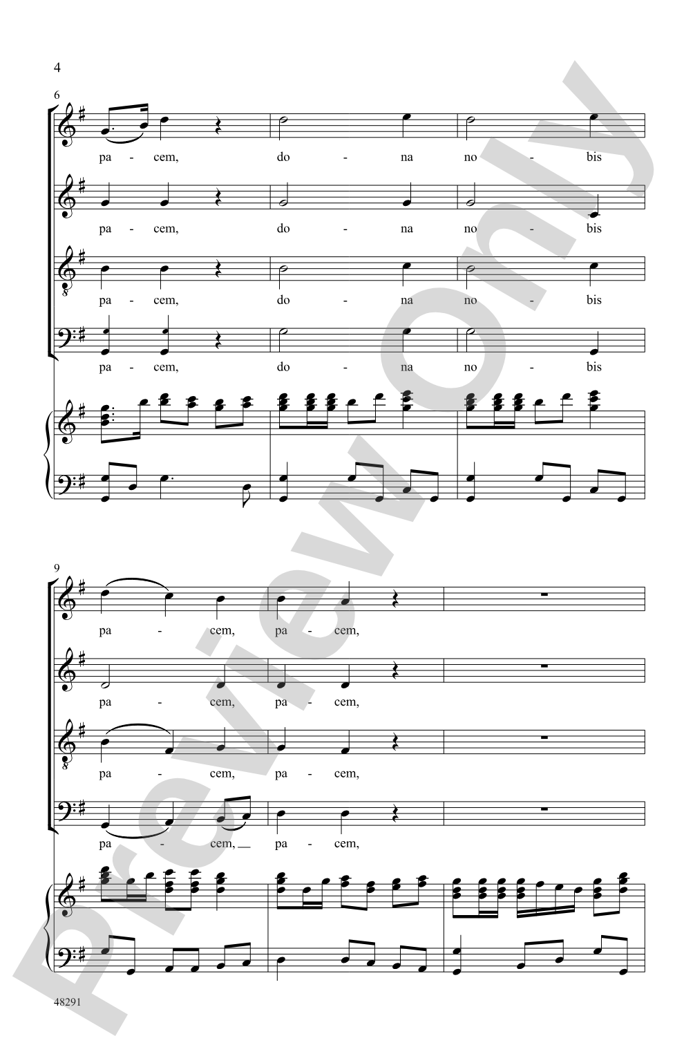 Dona Nobis Pacem: SATB Choral Octavo