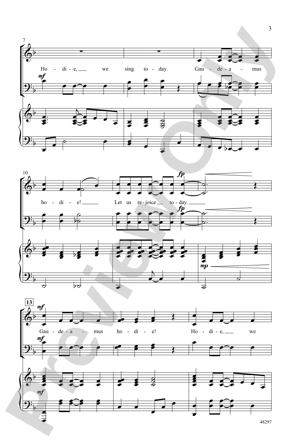 Gaudeamus Hodie: SATB Choral Octavo