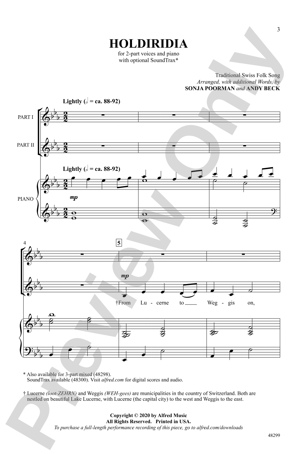 Holdiridia: 2-Part Choral Octavo