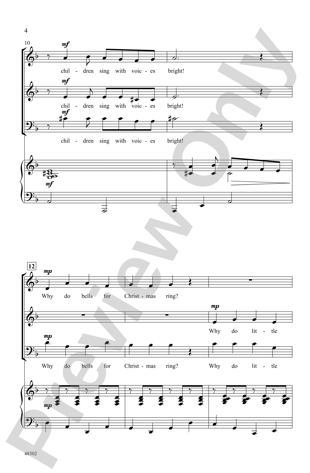 Why Do Bells for Christmas Ring?: 3-Part Mixed Choral Octavo