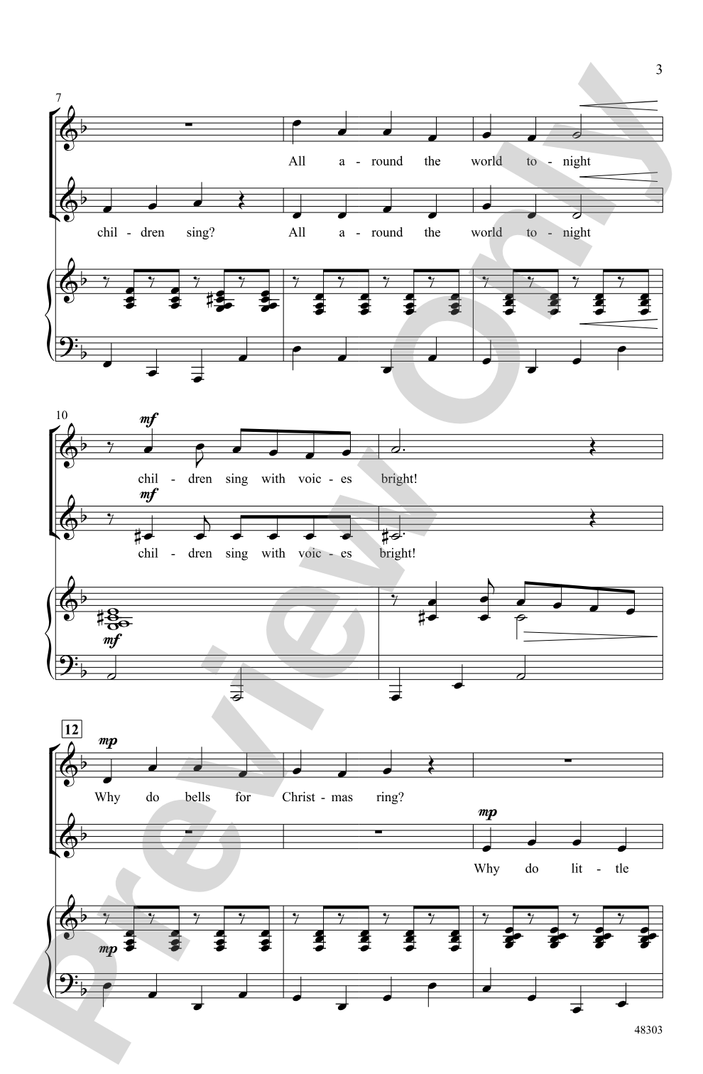 Why Do Bells for Christmas Ring?: 2-Part Choral Octavo