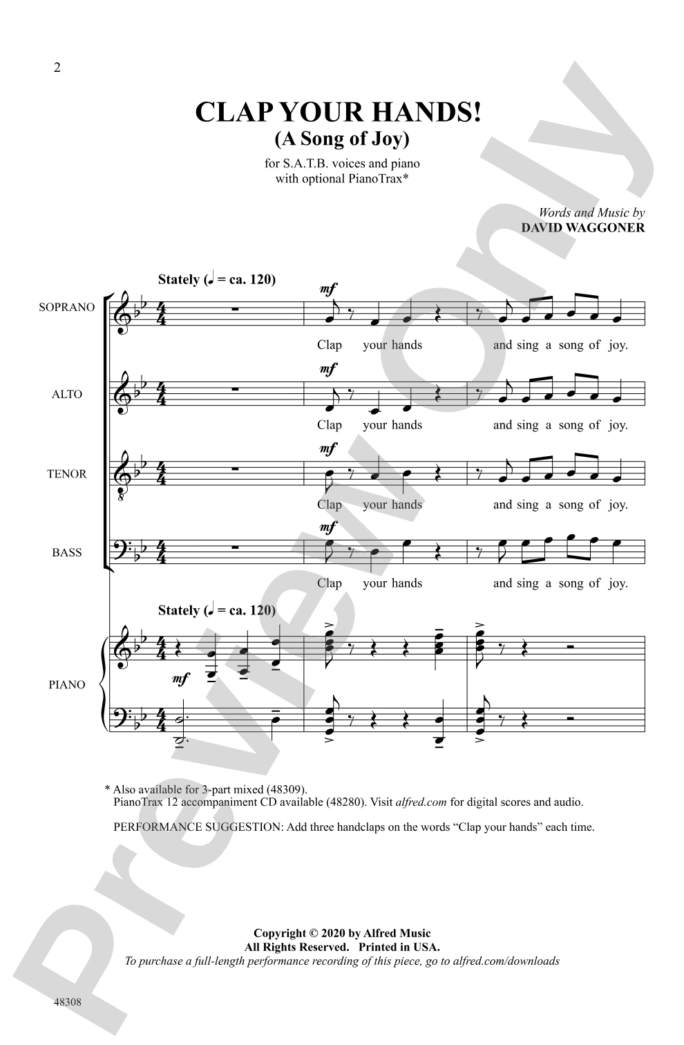 Clap Your Hands!: SATB Choral Octavo