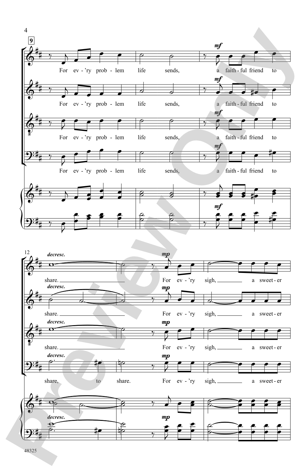Three Blessings: SATB <i>a cappella</i> Choral Octavo