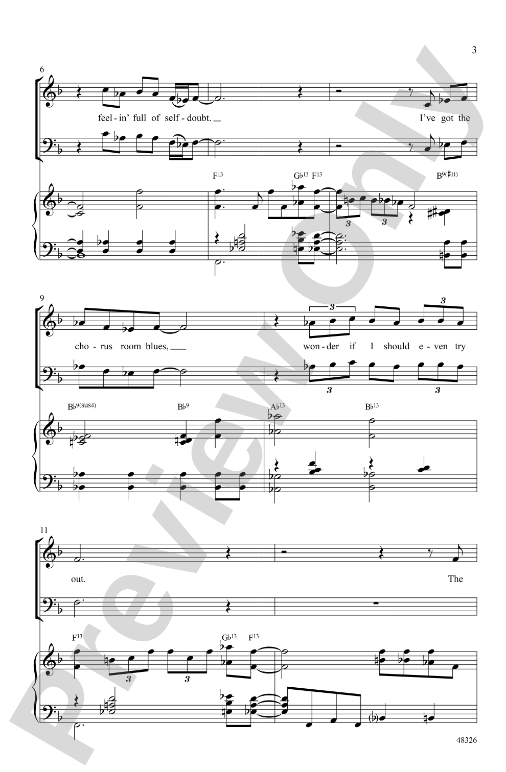 The Chorus Room Blues: SATB Choral Octavo