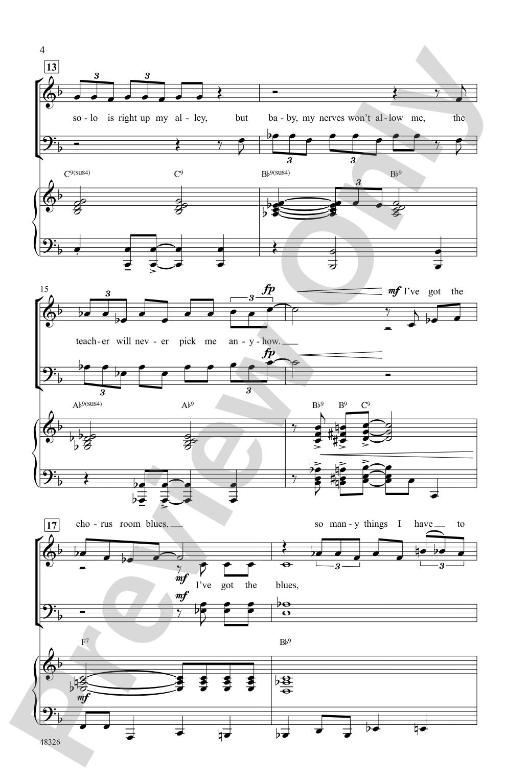 The Chorus Room Blues: SATB Choral Octavo