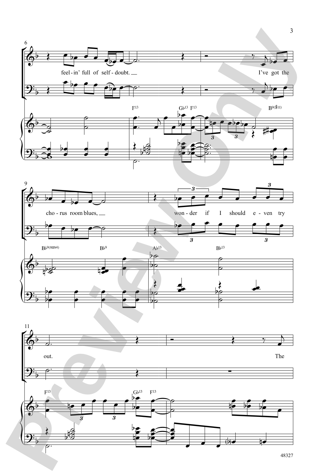 The Chorus Room Blues: SAB Choral Octavo