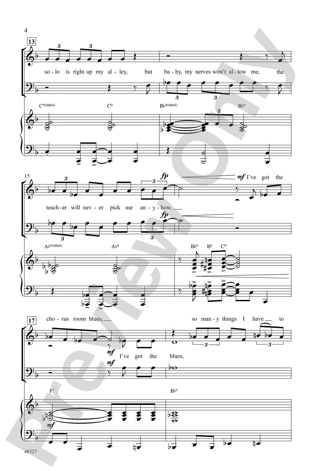 The Chorus Room Blues: SAB Choral Octavo