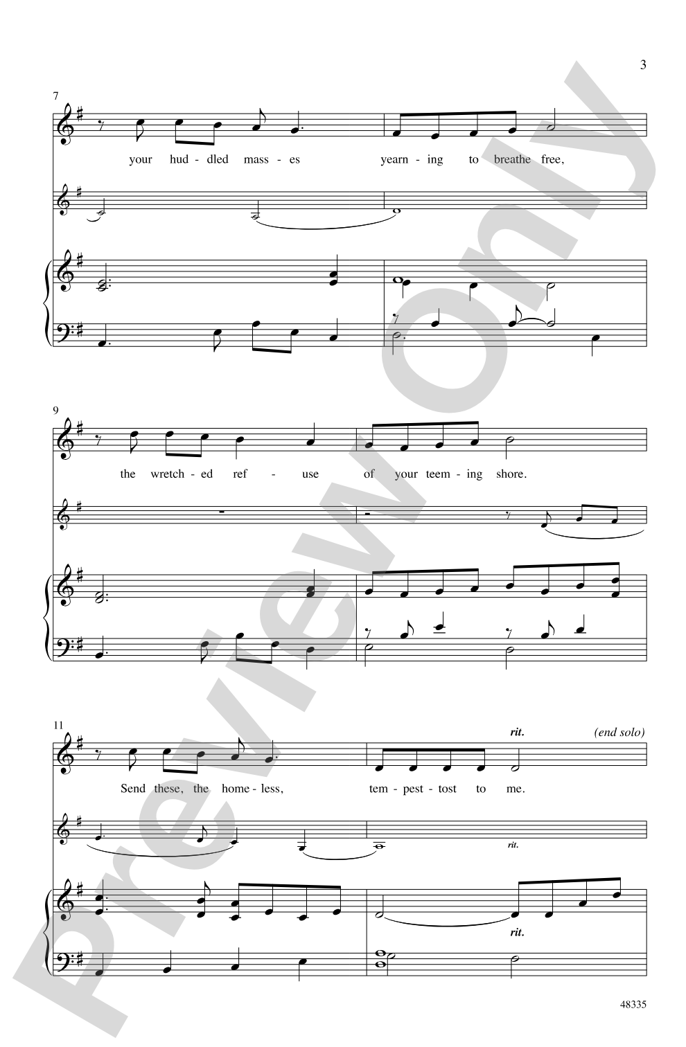 I Lift My Lamp: SAB Choral Octavo