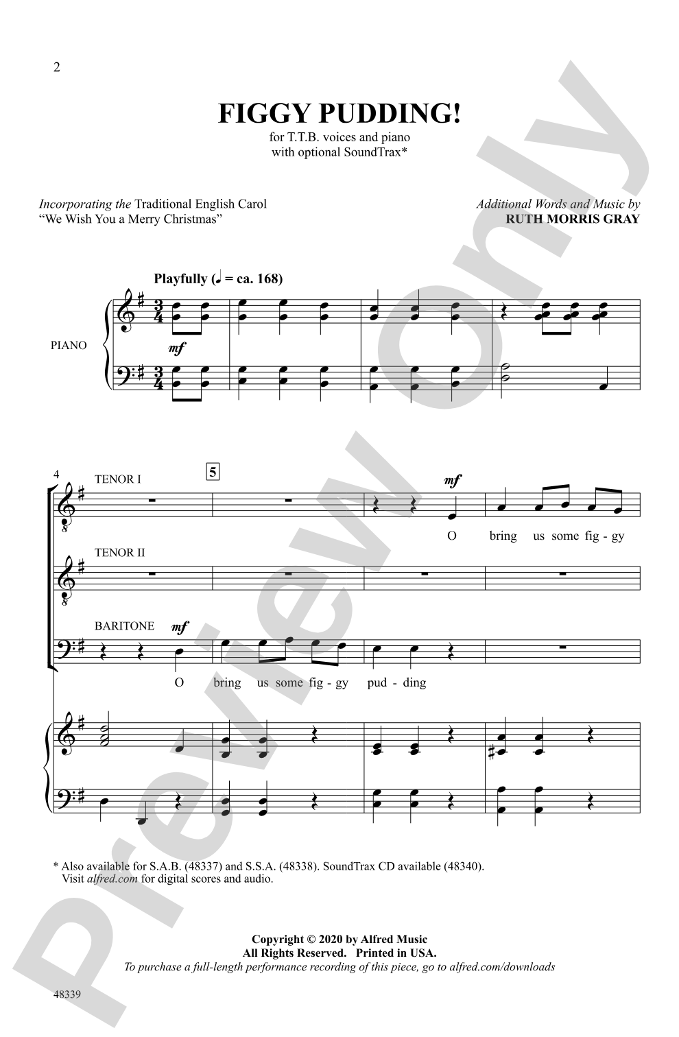 Figgy Pudding!: TTB Choral Octavo