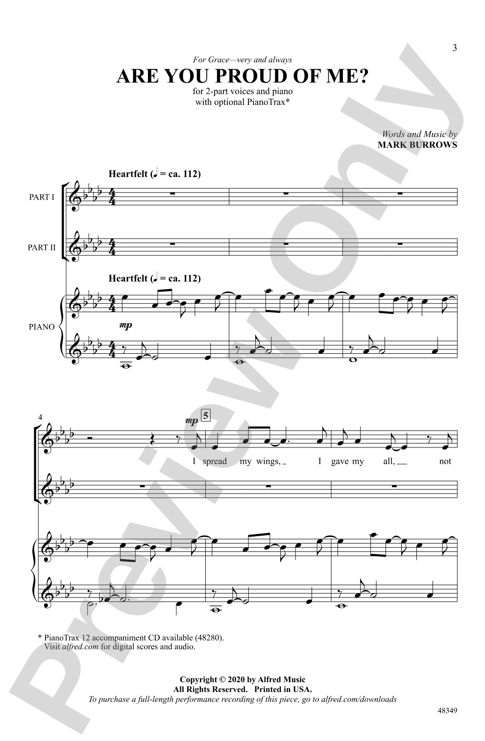 Are You Proud of Me?: 2-Part Choral Octavo