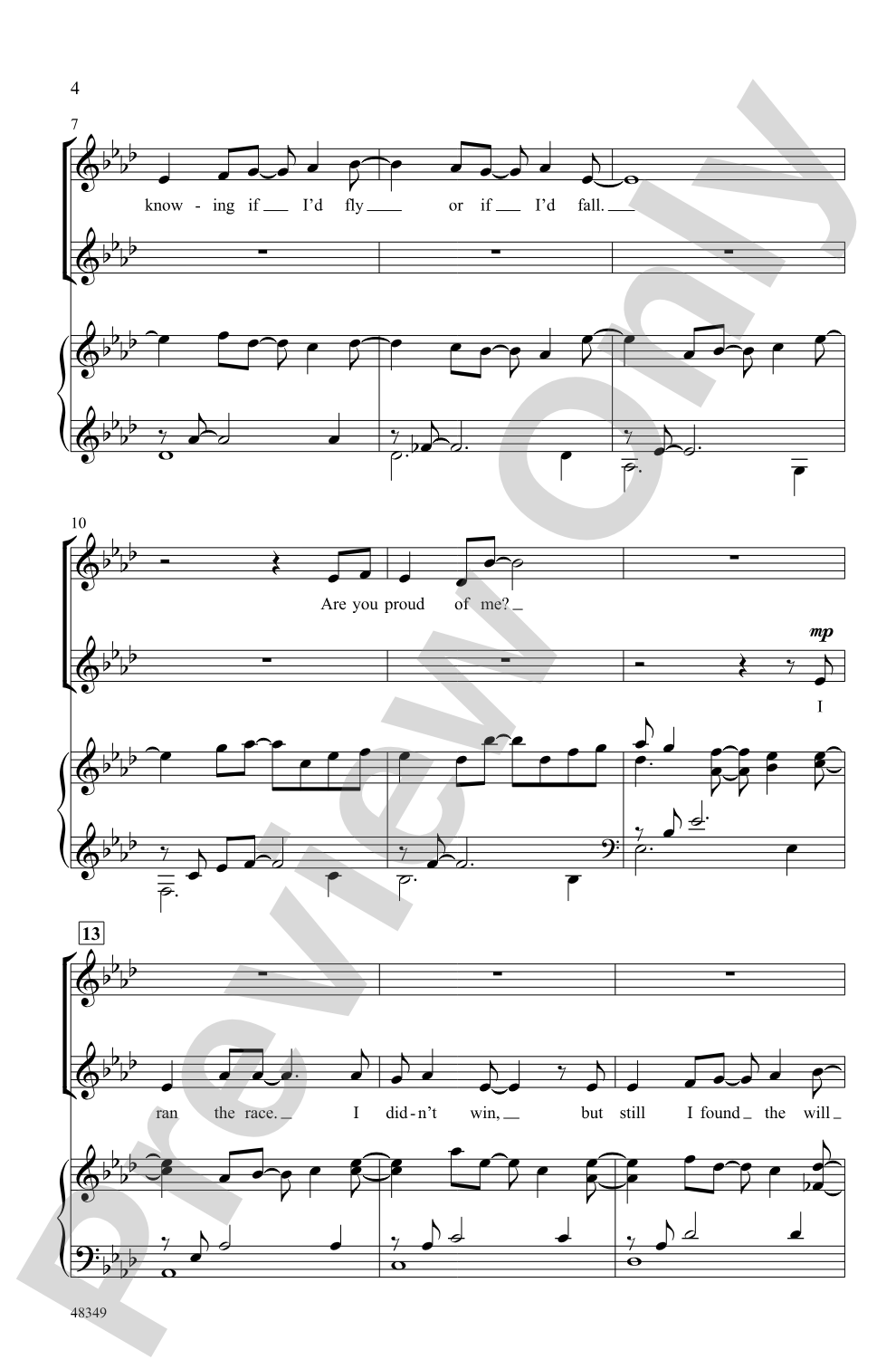 Are You Proud of Me?: 2-Part Choral Octavo