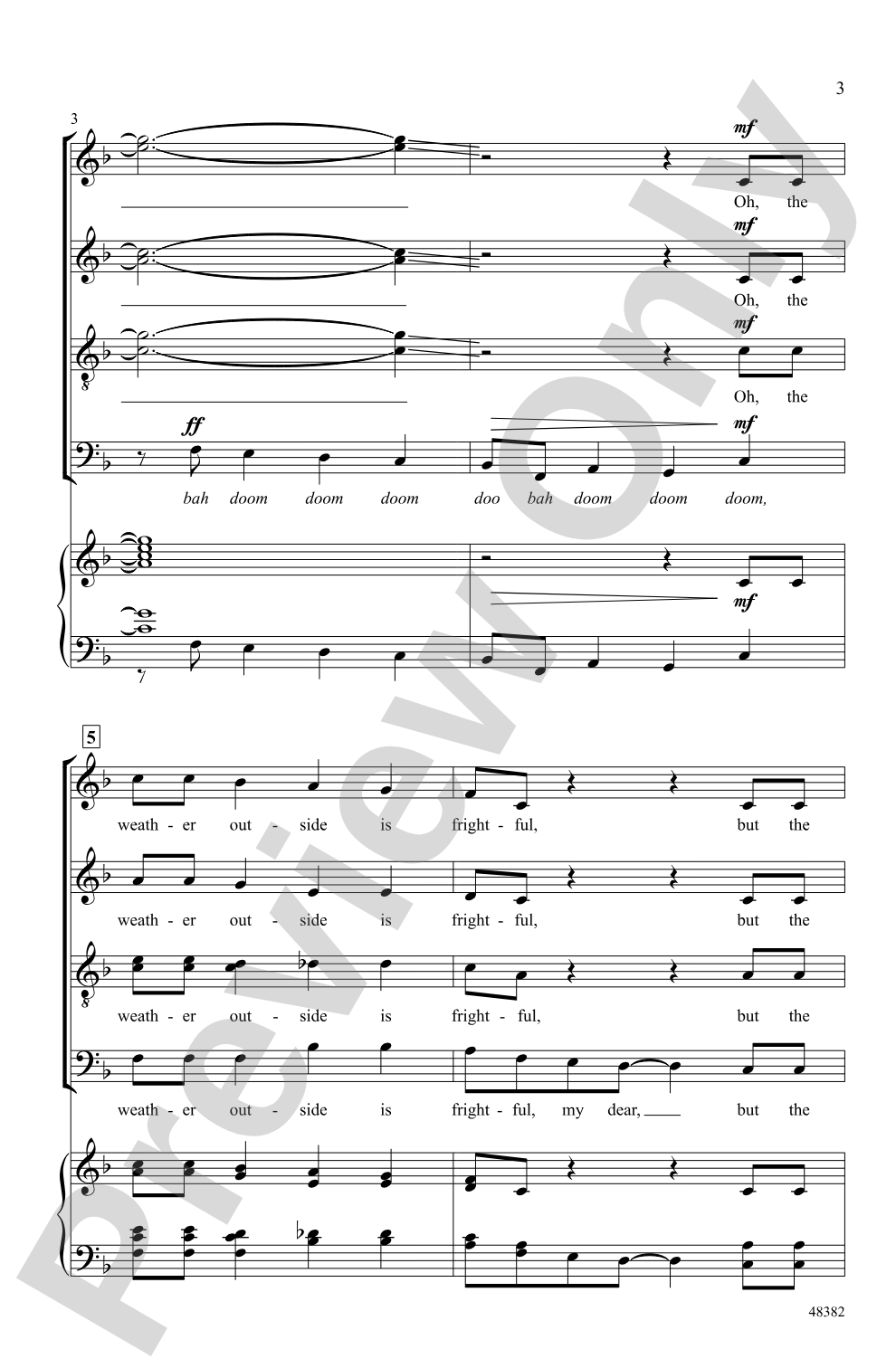 Let It Snow! Let It Snow! Let It Snow!: SATB divisi, <I>a cappella</I> Choral Octavo