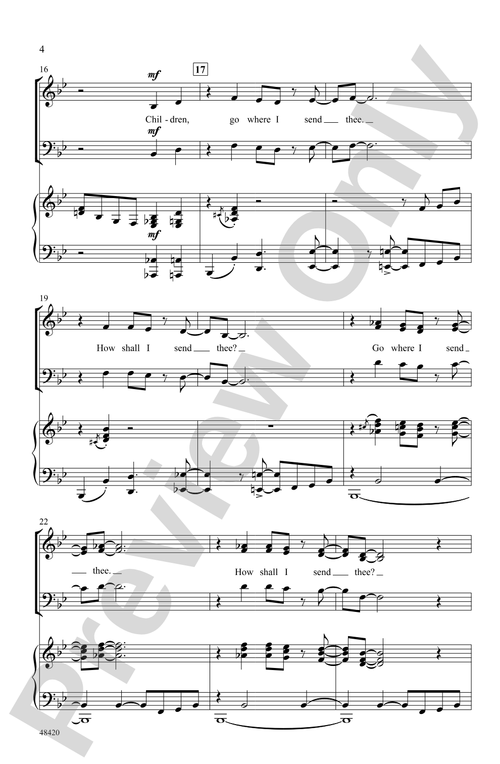 Children, Go Where I Send Thee: SAB Choral Octavo