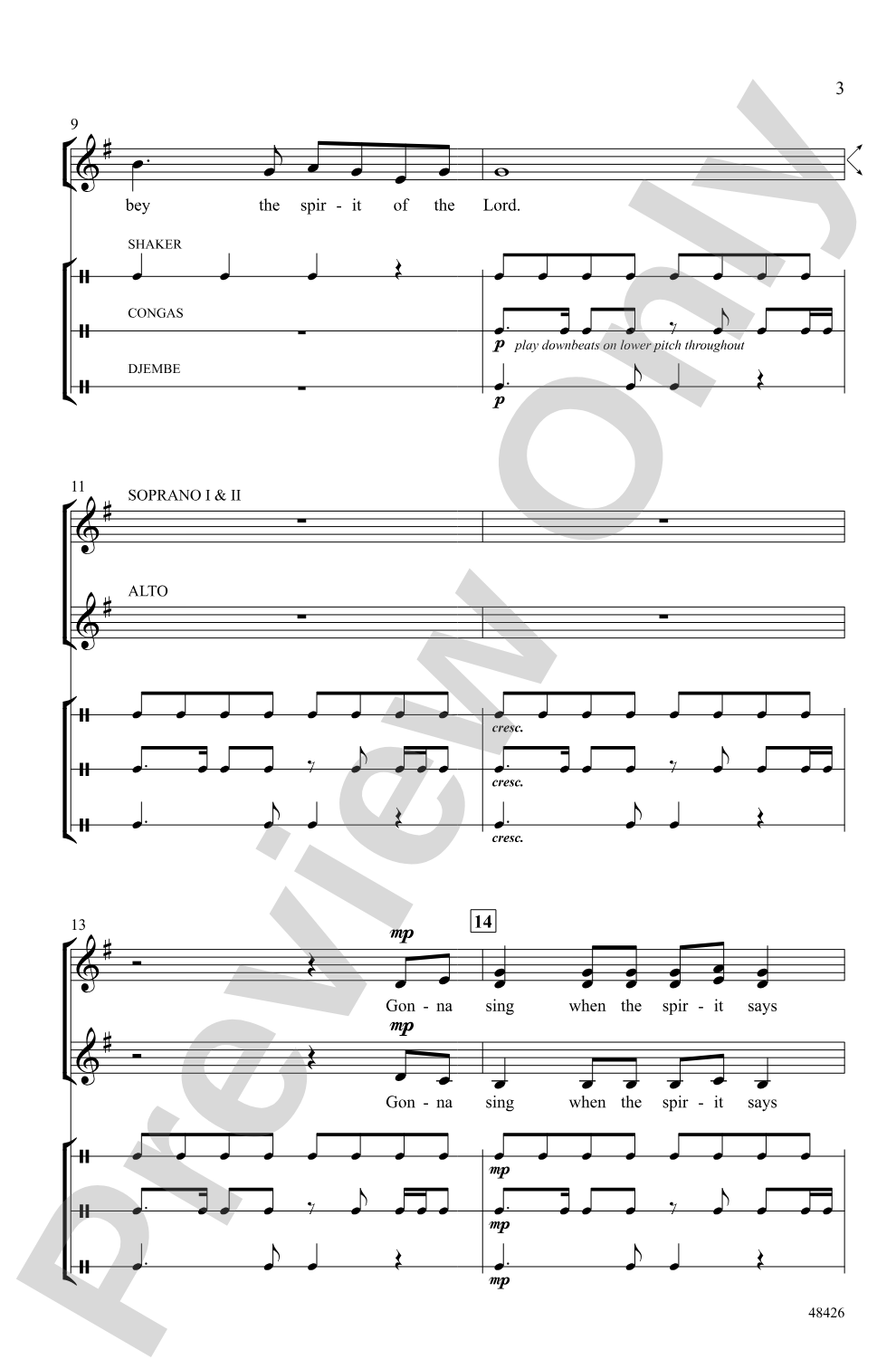Gonna Sing: SSA, <i>a cappella</i> Choral Octavo