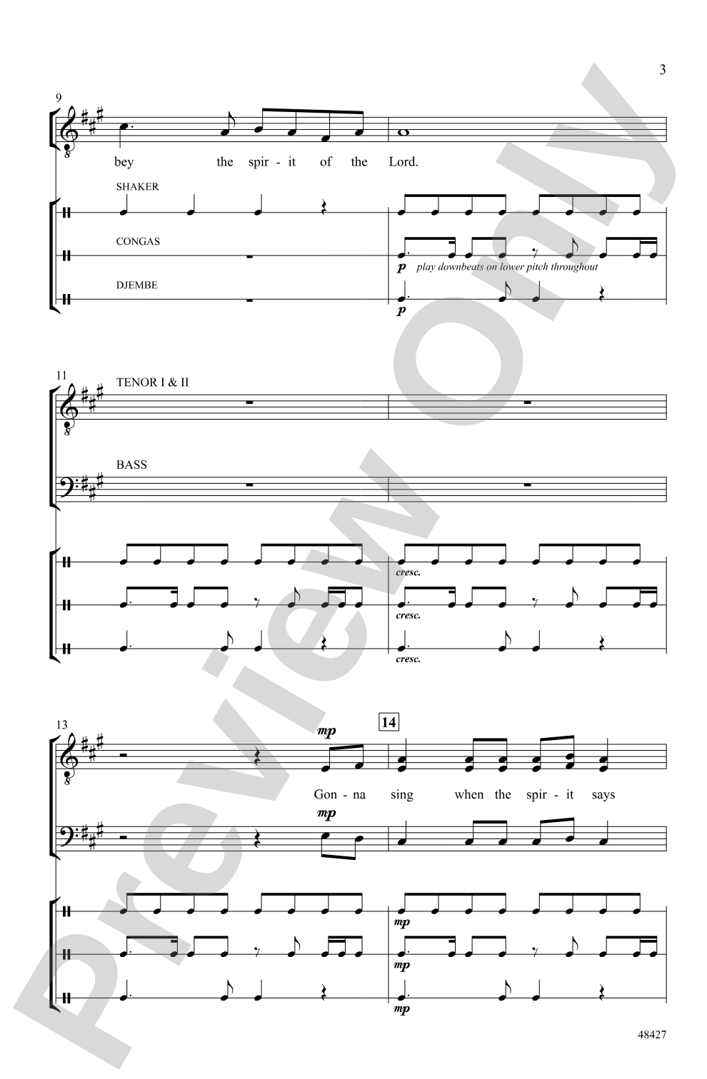 Gonna Sing: TTB, <i>a cappella</i> Choral Octavo