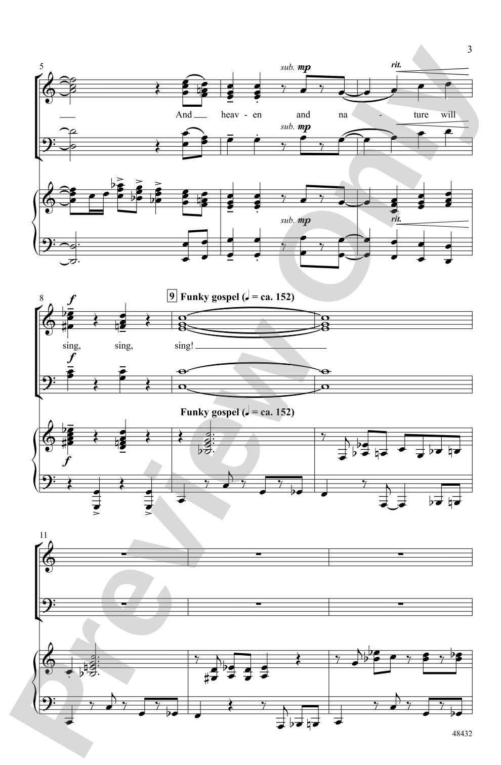 Joy to the World!: SSATB Choral Octavo