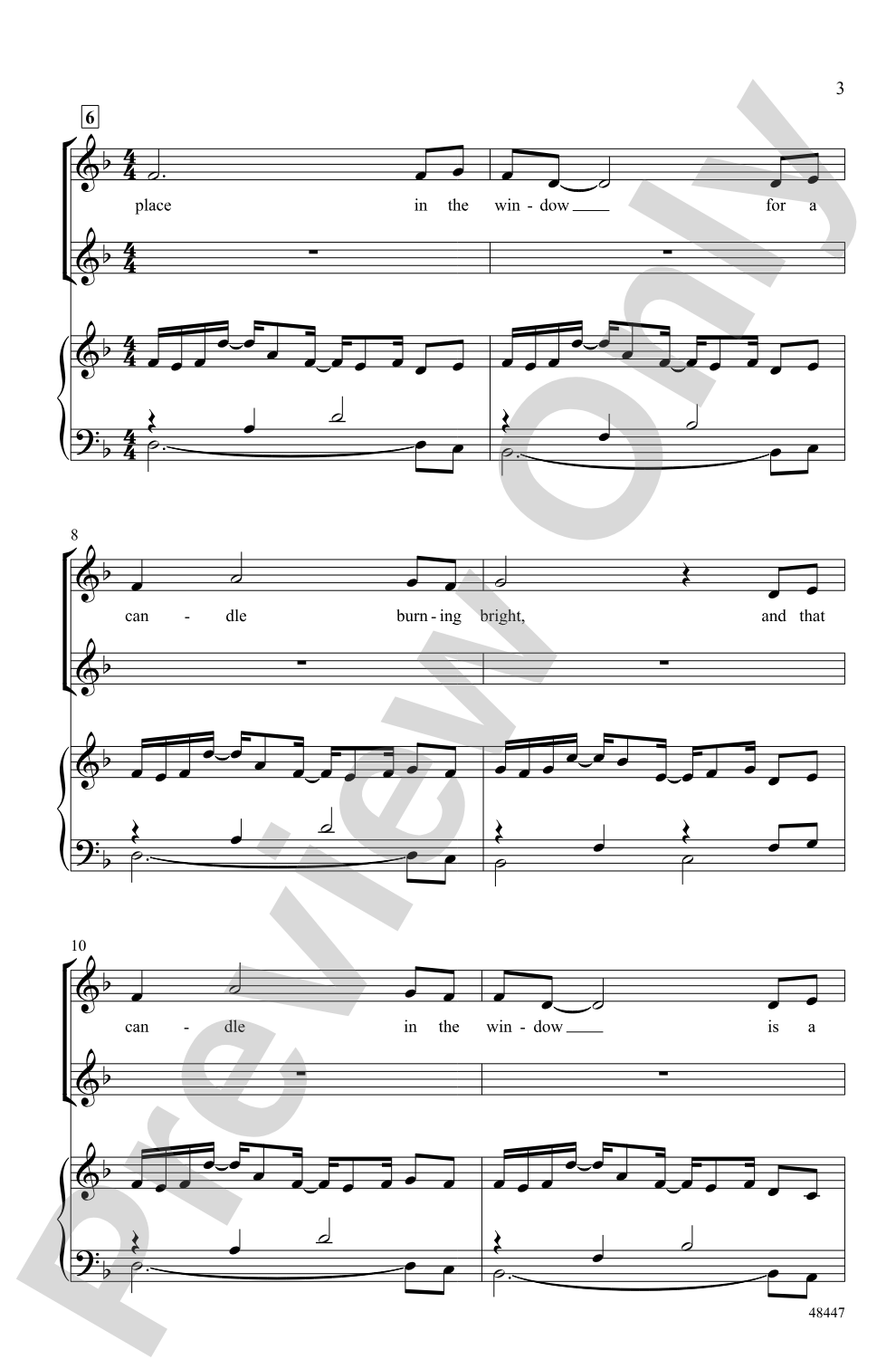 The Candle Is a Symbol: 2-Part Choral Octavo
