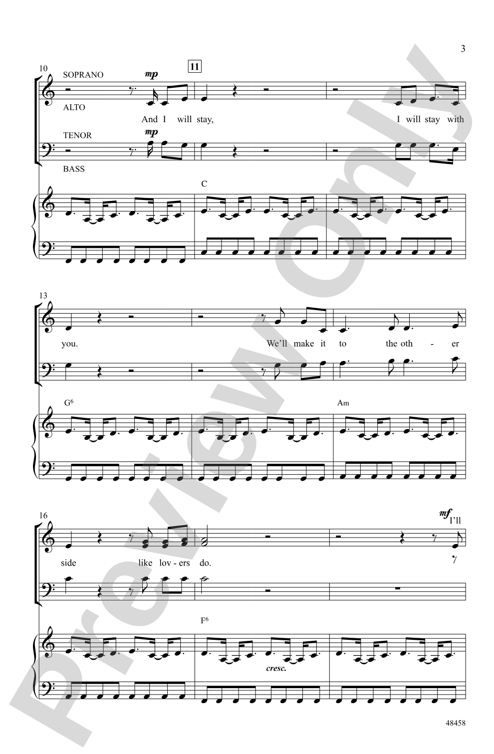 Don't Give Up on Me: SATB Choral Octavo
