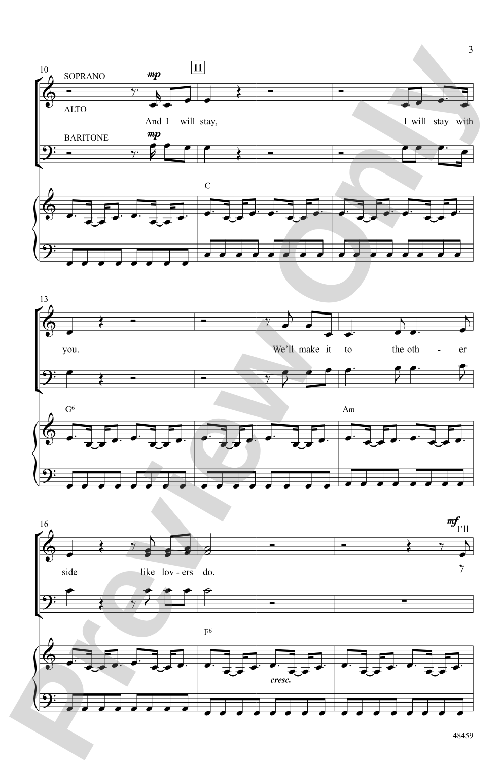 Don't Give Up on Me: SAB Choral Octavo