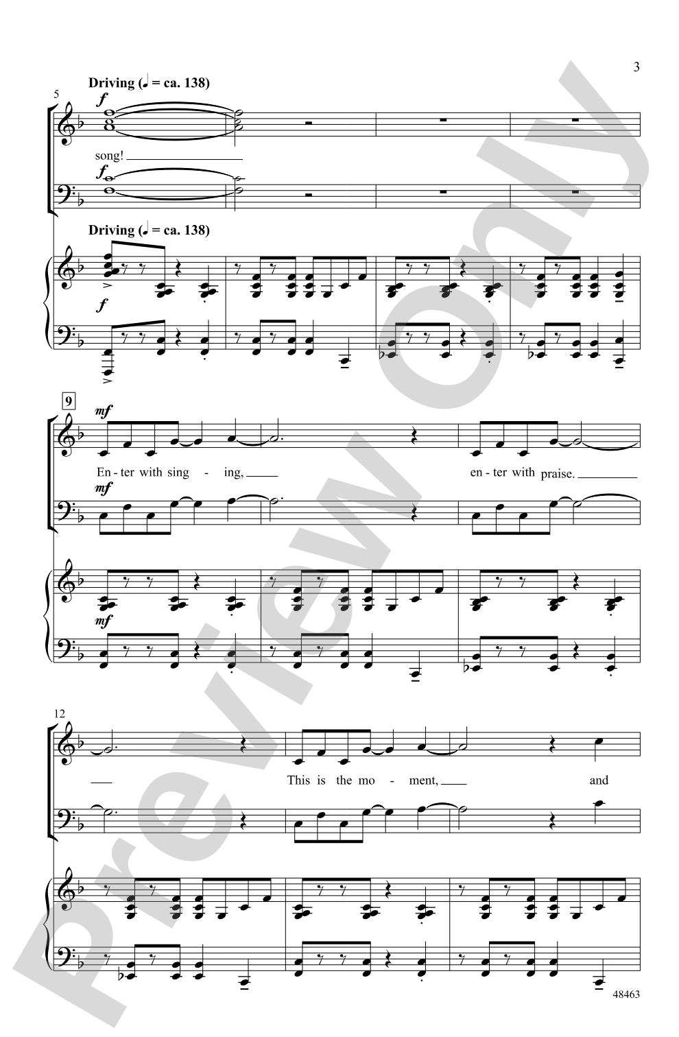 Enter with Song!: SAB Choral Octavo