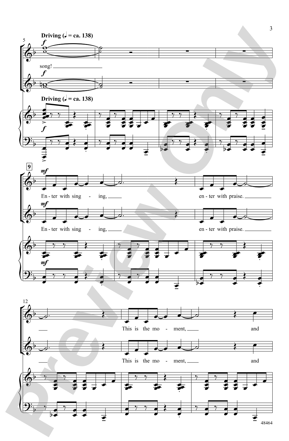 Enter with Song!: 2-Part Choral Octavo