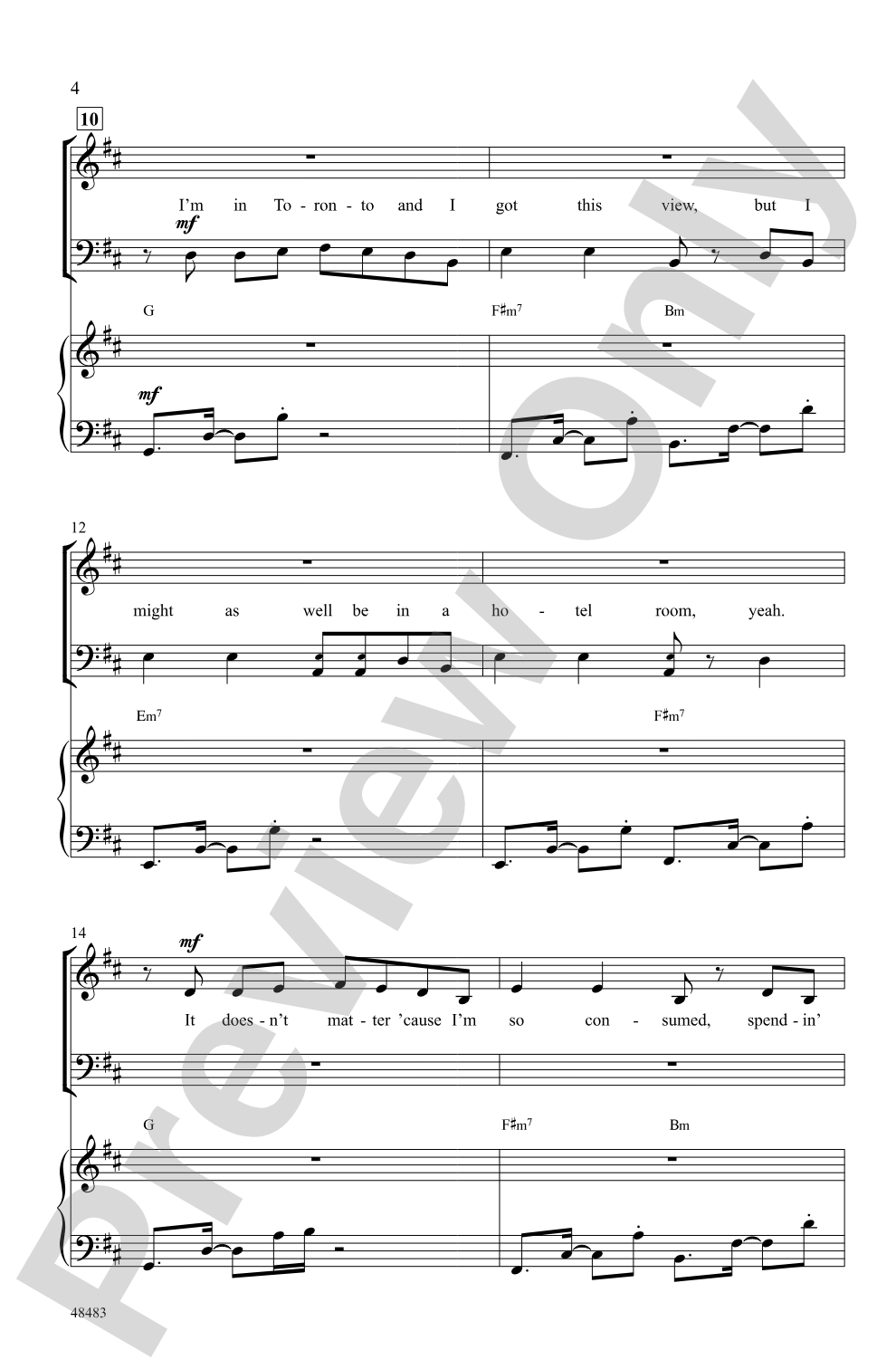 If I Can't Have You: SAB Choral Octavo