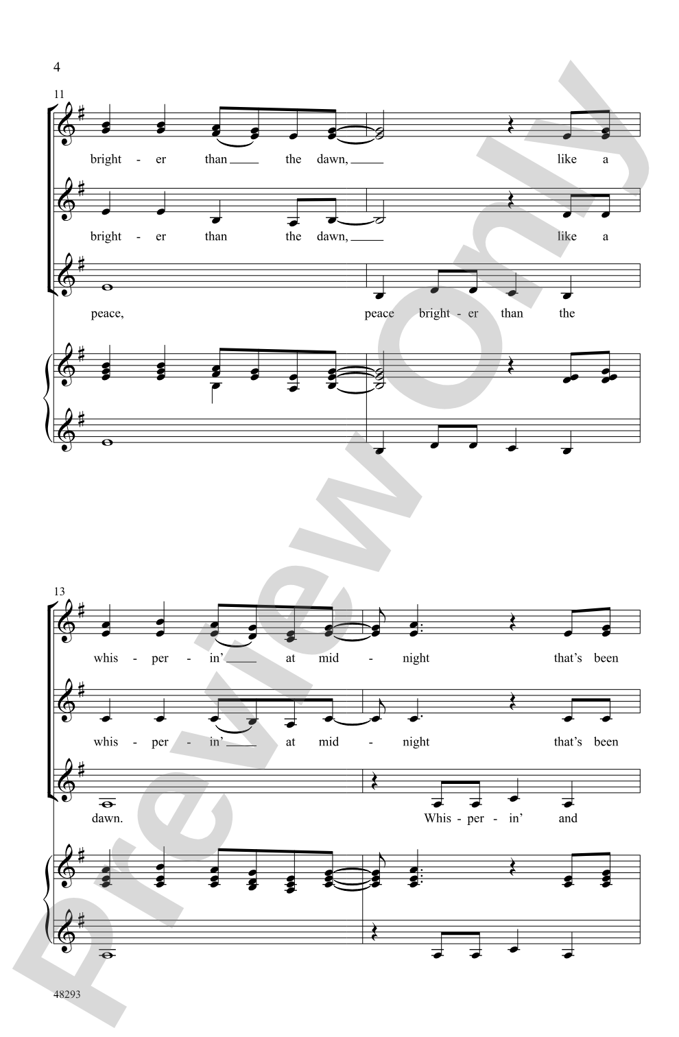 Glorious Peace: SSAA, <I>a cappella</I> Choral Octavo