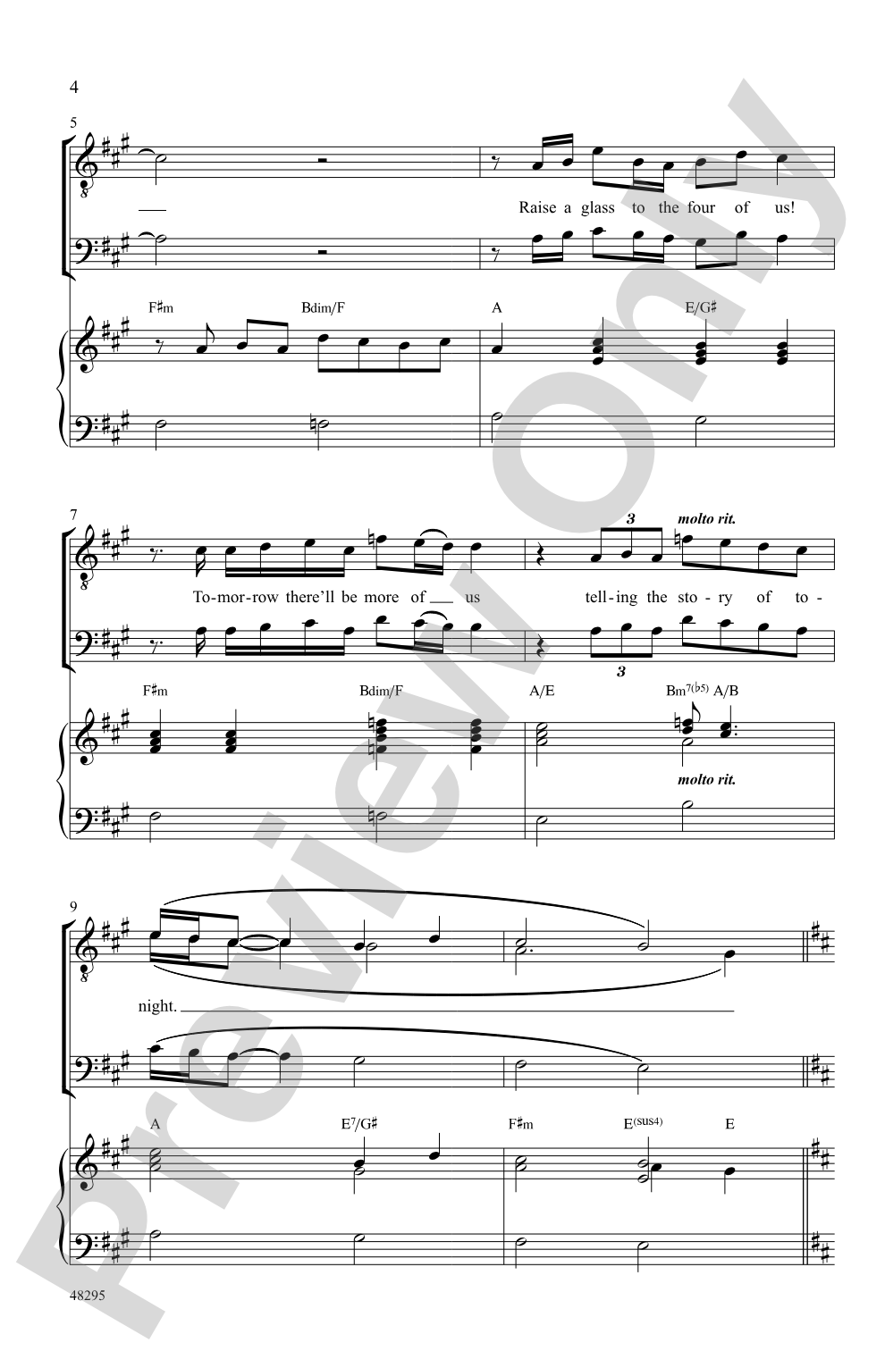 Hamilton Men: TTB Choral Octavo