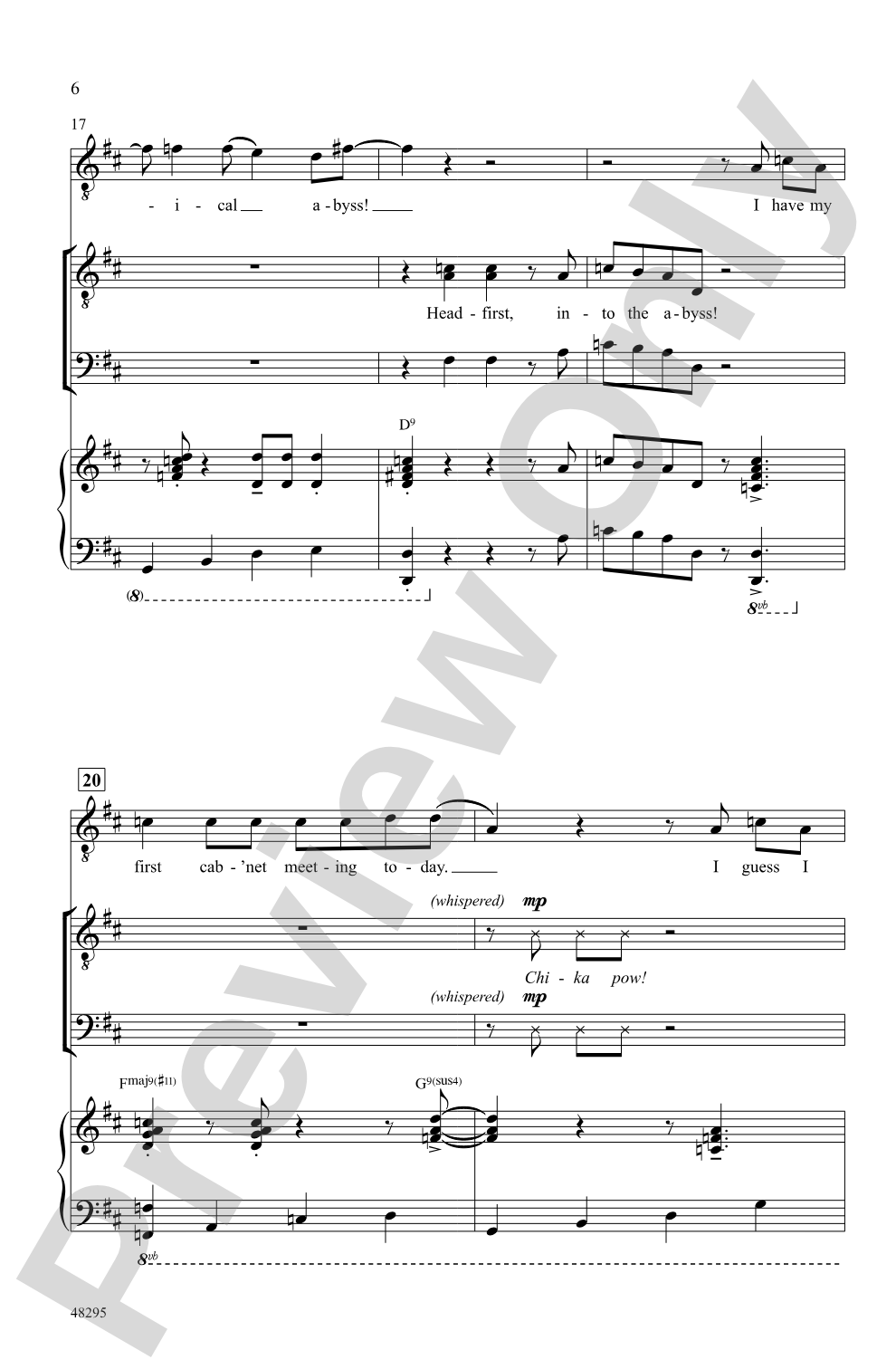 Hamilton Men: TTB Choral Octavo