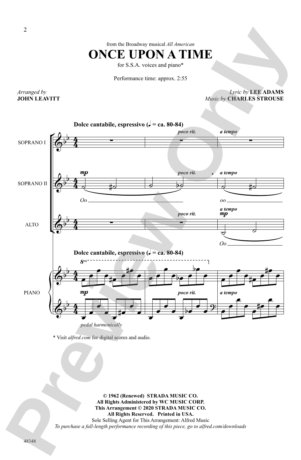 Once Upon a Time: SSA Choral Octavo