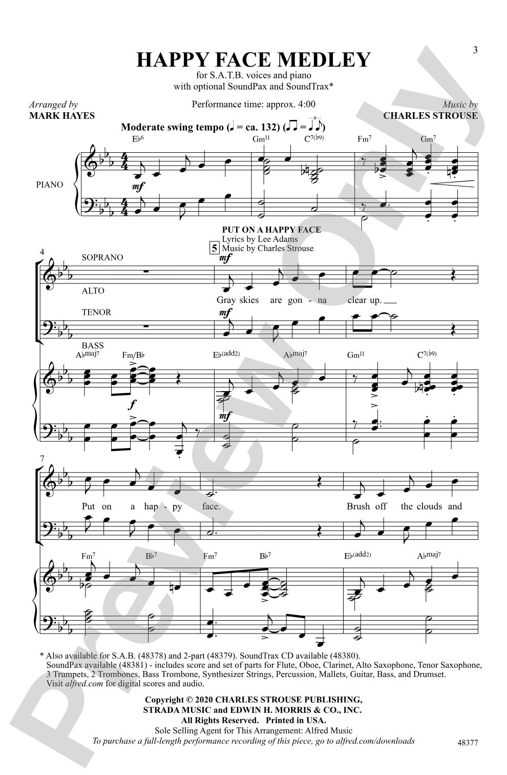 Happy Face Medley: SATB Choral Octavo