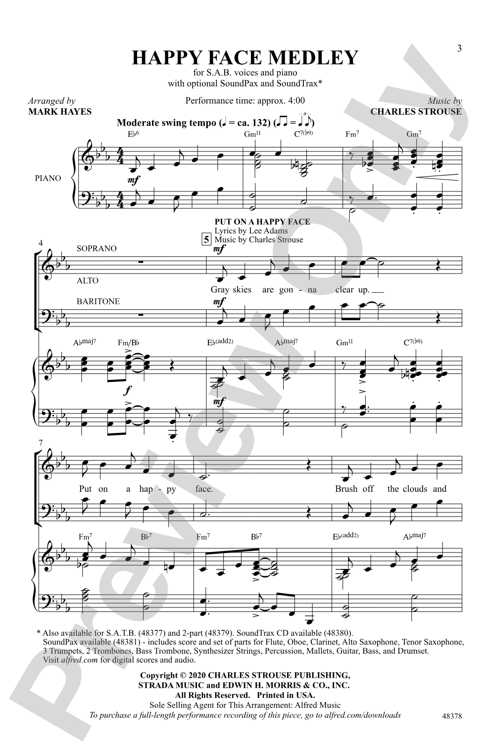 Happy Face Medley: SAB Choral Octavo