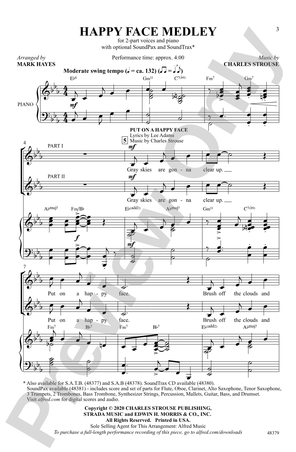 Happy Face Medley: 2-Part Choral Octavo