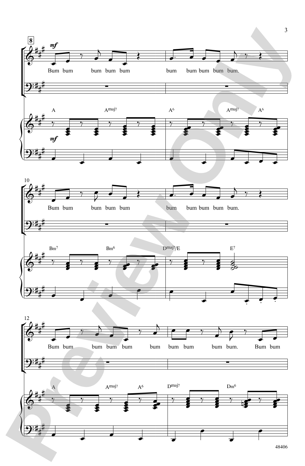 Theme from Elf: 3-Part Mixed Choral Octavo
