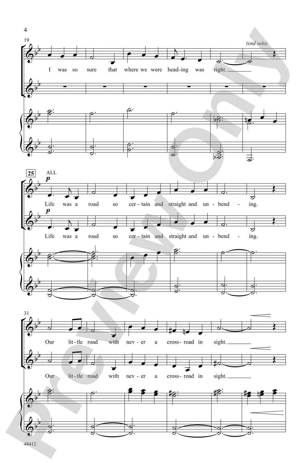 Back to Before: SSA Choral Octavo