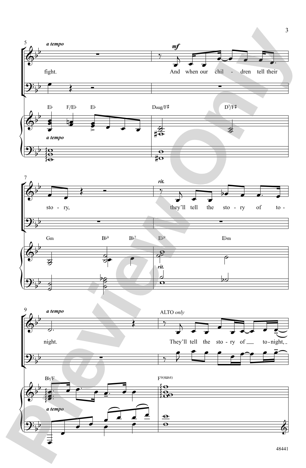 Found/Tonight: SAB Choral Octavo