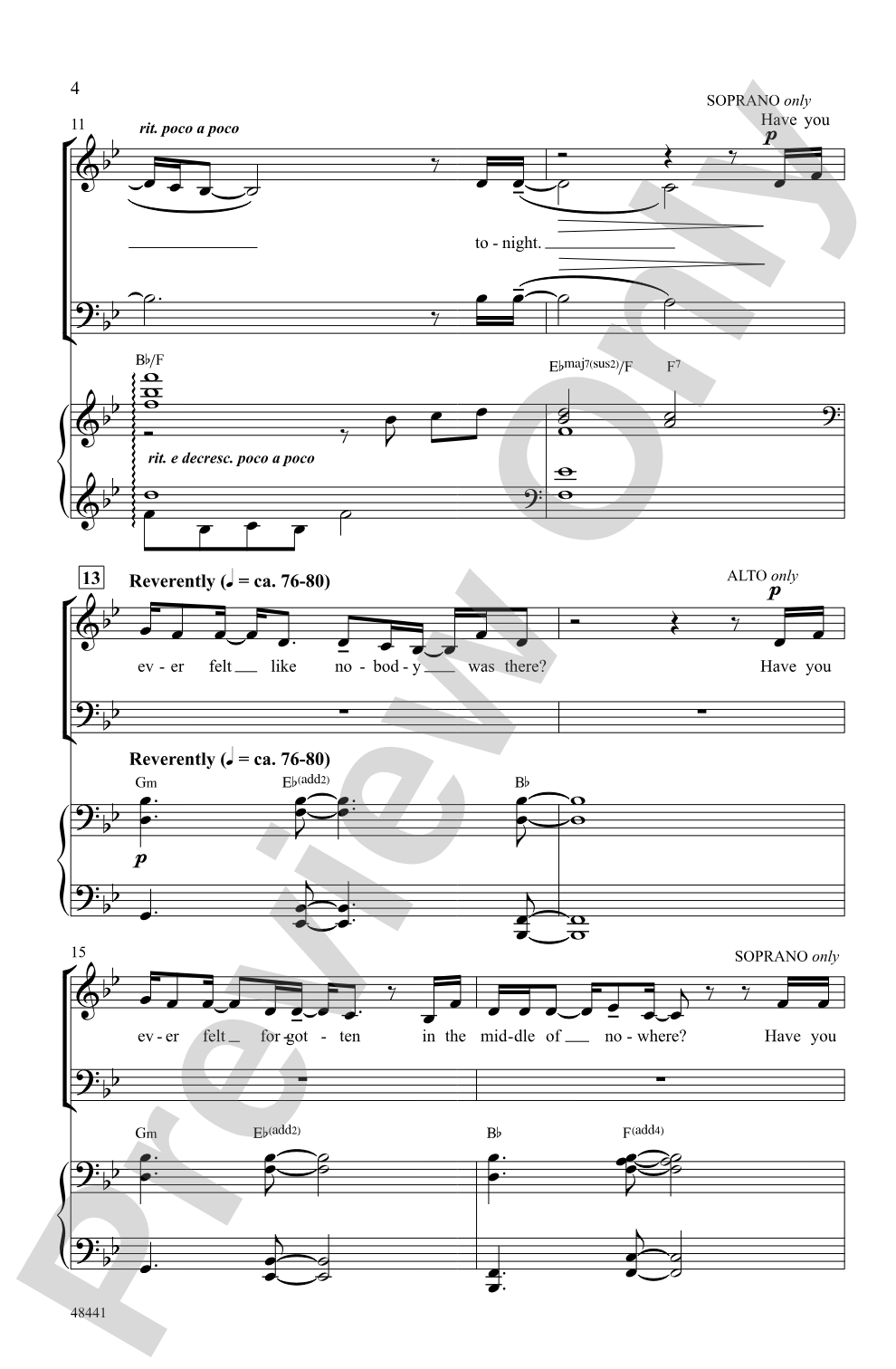 Found/Tonight: SAB Choral Octavo