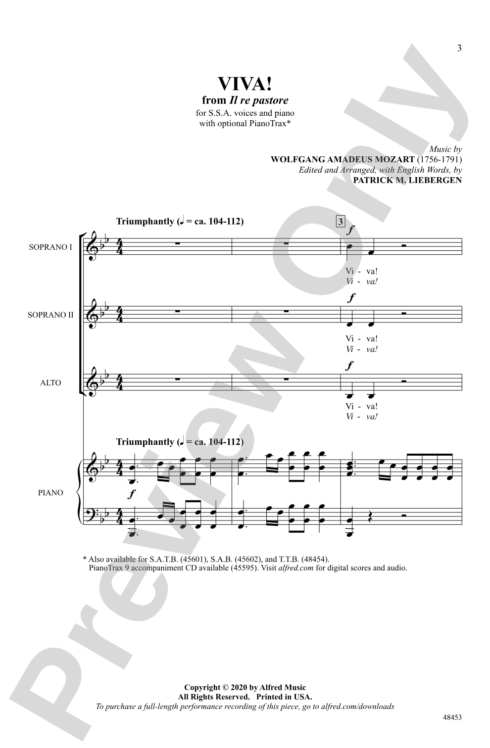 Viva!: SSA Choral Octavo