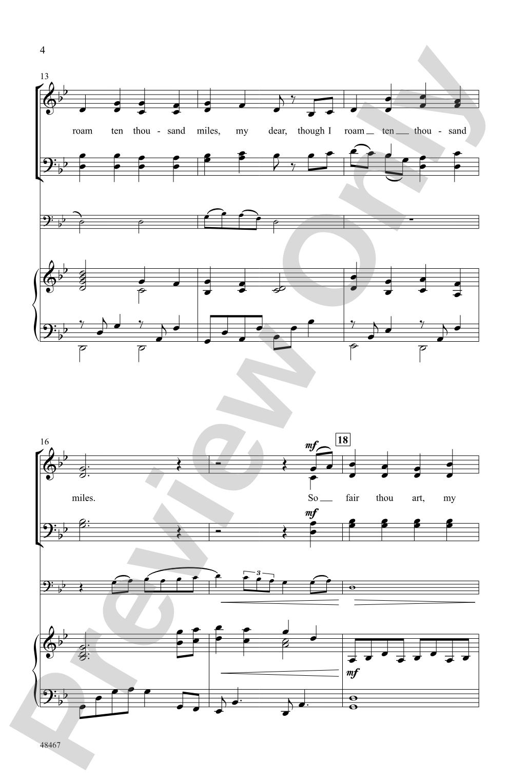 The Turtle Dove: SATB Choral Octavo