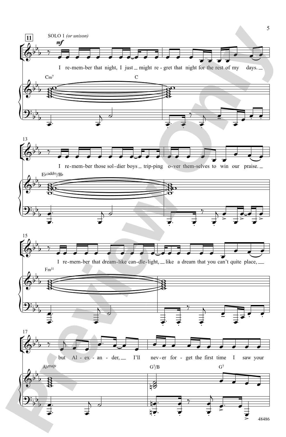 Hamilton Women: SSA Choral Octavo