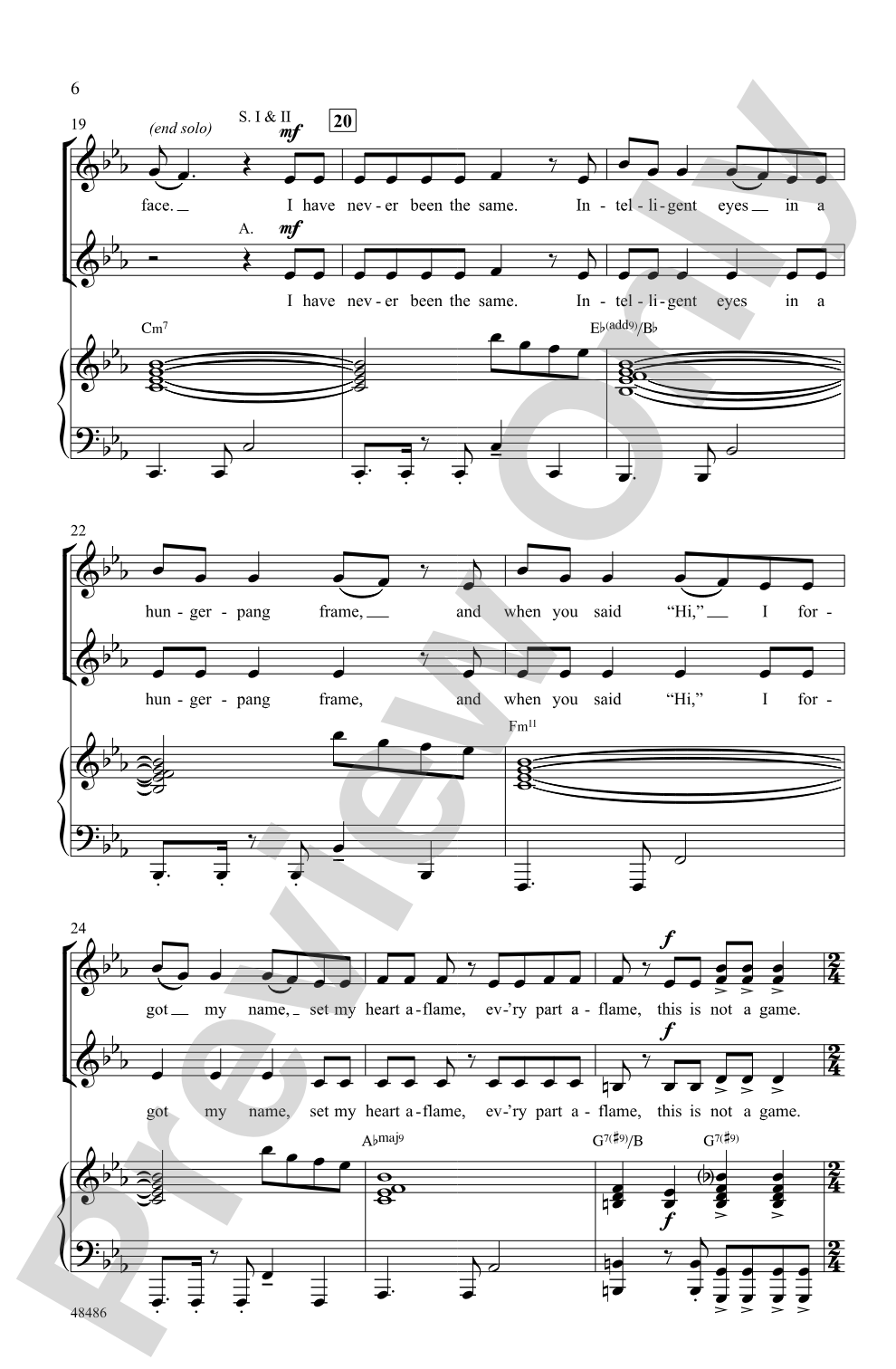 Hamilton Women: SSA Choral Octavo