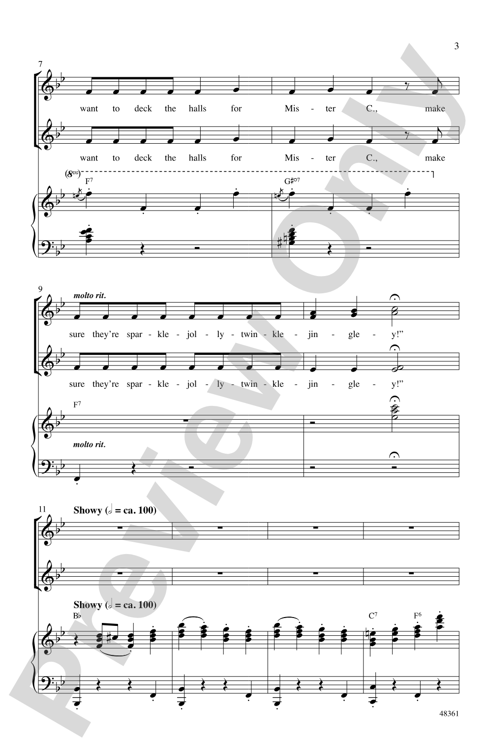 Sparklejollytwinklejingley: SSAA Choral Octavo